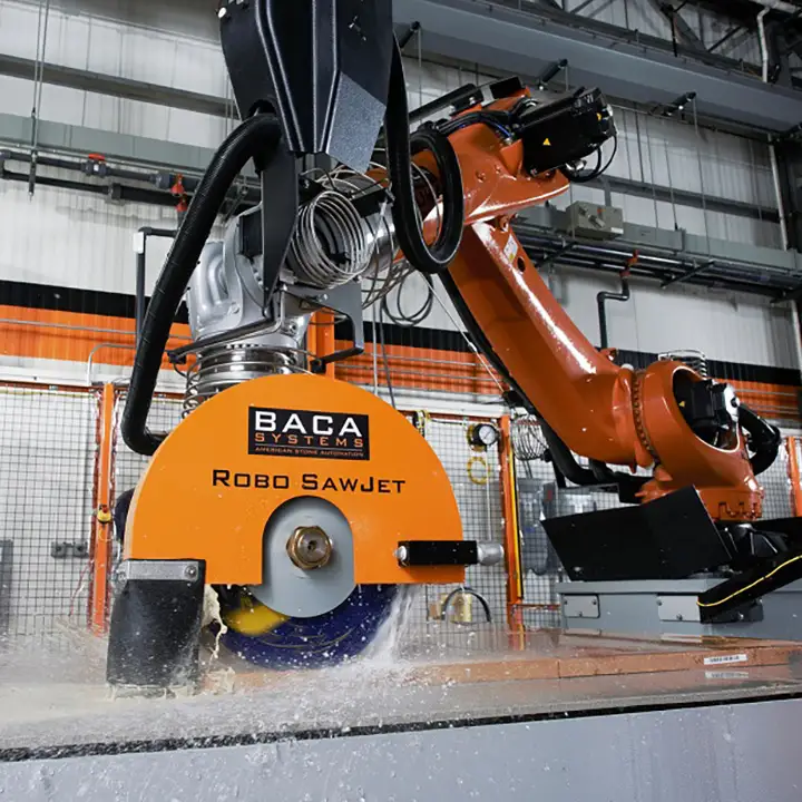 Saw blade for cutting and fabricating stone countertops