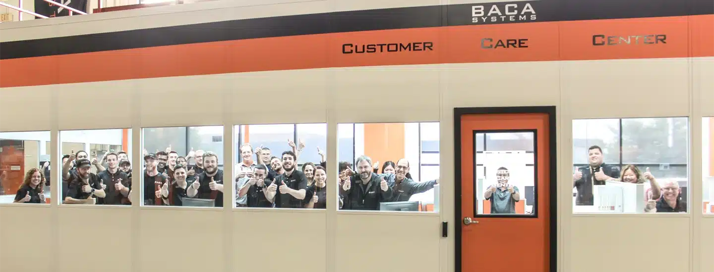 BACA Systems Customer Care Center team