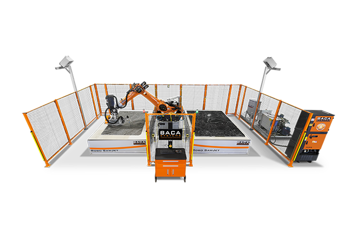 Robo SawJet dual table configuration